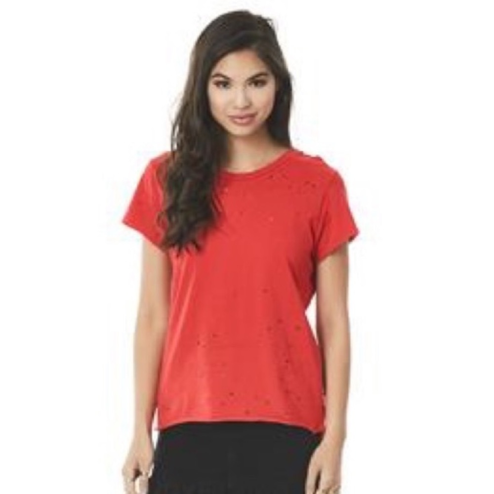RARE LF Emma and Sam Distressed Holes Tee